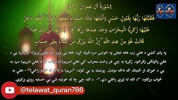 سورة آل عِمرَان ۳۳-۳۷ #تلاوت_قرآن_پاک  #telawat_quran786 #telawat #new #قاري_فاروق_صابر