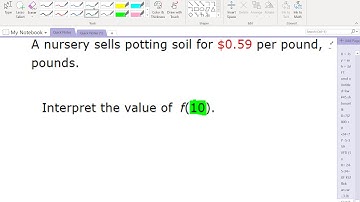 Using and Interpreting Function Notation.