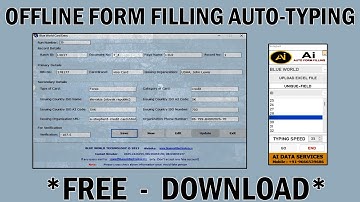 Blue World Form Filling Auto Typing Software | Form Filling Auto Typing Software