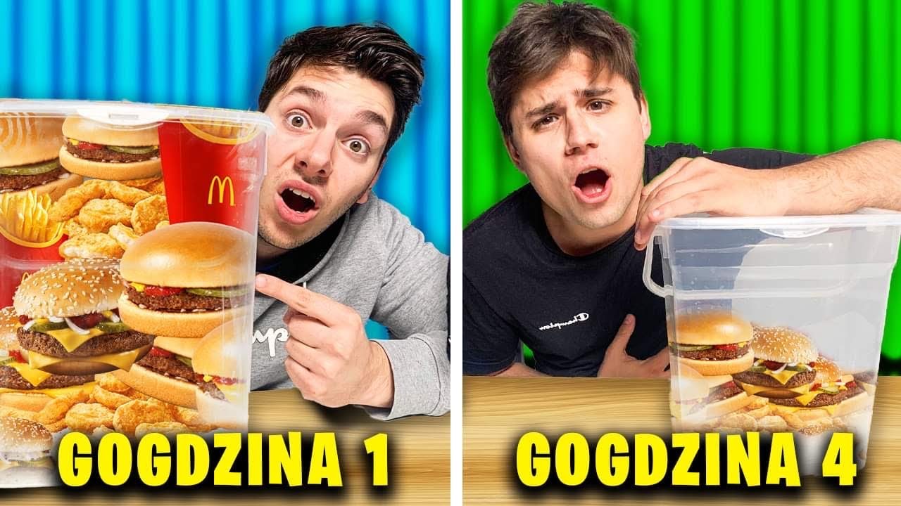 Kto PIERWSZY ZJE Kosz WSZYSTKIEGO Z MCDONALDS!