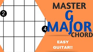 Beginners G Major Chord Simplified With Common Chord Transitions