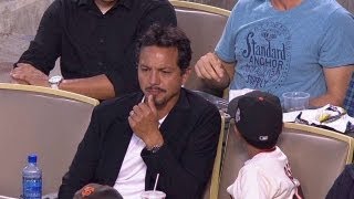 Sf Actor Benjamin Bratt Takes In Dodgers Game