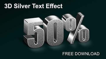 How to make 3D Silver Text Effect  in photoshop | PSD  File Free Download  | Page - 213