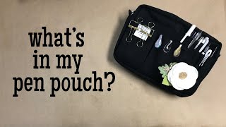 What’s in my pen pouch? | Delfonics Medium Utility Pouch | September 2018