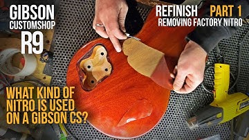 Gibson Les Paul R9 refinish. PART 1 [How to remove Gibson factory lacquer]