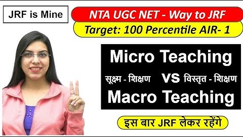 Micro Teaching vs Macro Teaching सूक्ष्म - शिक्षण, विस्तृत - शिक्षण | By Navdeep Kaur