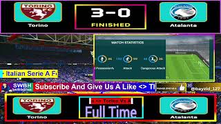 🔴LIVE : Torino Vs Atalanta || Italian Serie A Live Football Match Today Score