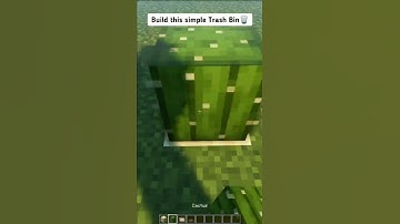 Minecraft : Trash Bin | #shorts
