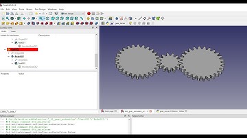 042   FreeCAD gear animating part 2