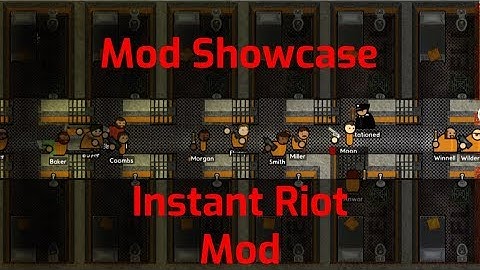 Prison Architect Mod Show Case - Instant Riot Mod
