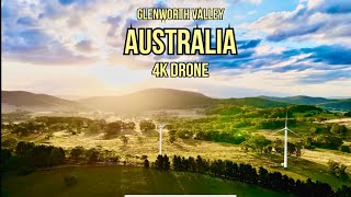 Flying over Glenworth Valley NSW Australia 4k drone video with relaxing music