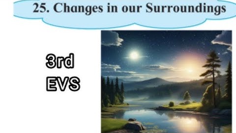 3rd Standard Lesson 25.Changes In Our Surrounding. EVS.Maharashtra Board. English Medium.