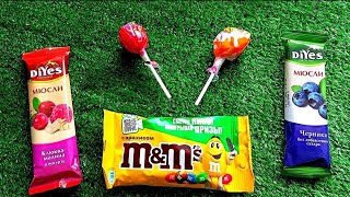 Unboxing m&m's, Lollipops, Muesli DiYes / ASMR.