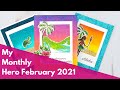 My Monthly Hero Kit February 2021 | Hero Arts | Polaroid Picture Frames