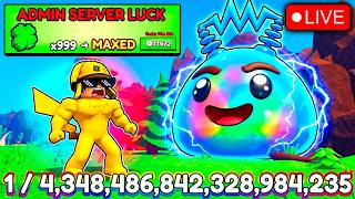 ATUALIZAÇÃO SLIME RNG - ATIVANDO SERVER LUCK NO MÁXIMO COM ROBUX INFINITO !!!