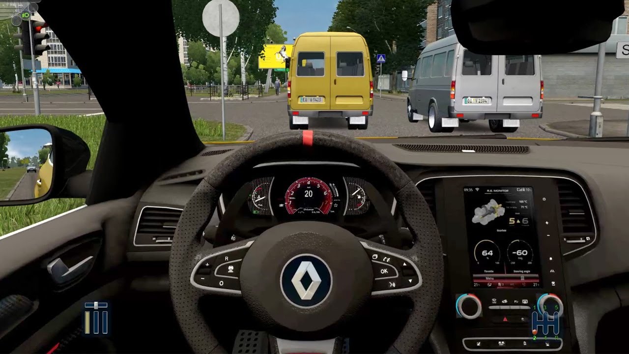 City car driving renault