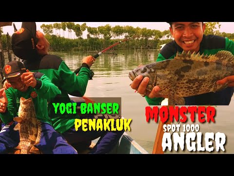 Yogi Banser penakluk monster di spot 1000 angler. Mancing mania