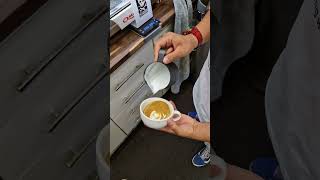 How to make latte art coffee latte funny  shortsvideo subscribe india iespresso youtube