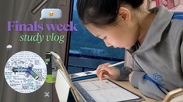 Study vlog 🦋 pulling all-nighters,  final exam week, cramming