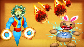 Genie Vs Gor Gon Vs Asteroids Vs Mega Gravity | Kick The Buddy Mommy Long Legs