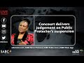 Concourt delivers judgment on the suspension of public protector adv busisiwe mkhwebane