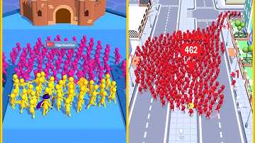 Crowd City Vs Join Clash 3D : Gameplay Walkthrough Part 1 - Level 1-9999 All Level (iOS, Android)