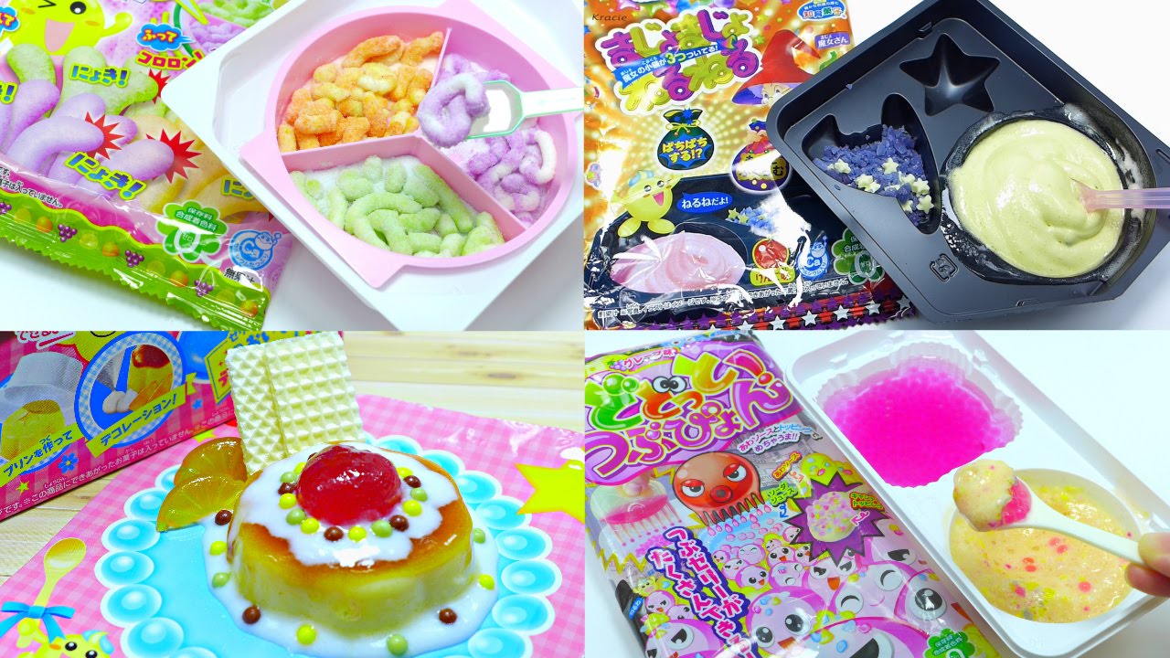 ASMR Unboxing Kracie Popin Cookin Japanese DIY Candy Kit Compilation - YouTube