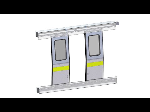 How Metro Train Door Works | Automatic Sliding Door Mechanism Animation