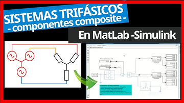 Simulación de circuitos trifásicos con elementos composite Simulink MATLAB.