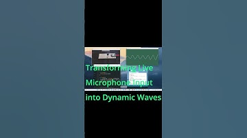 ESP32 Sound Flow Transforming Live Mic Input into Dynamic Waves using Processing