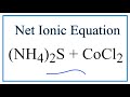 Net Ionic Equations and Spectator Ions