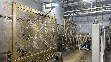 sơn màu đồng cửa rào sắt nghệ thuật đẹp | Cổng sắt Mỹ thuật cnc đẹp | Cổng Rào Đẹp Vlog