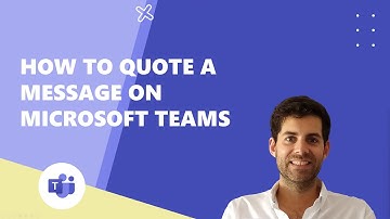How to quote a message on Microsoft Teams