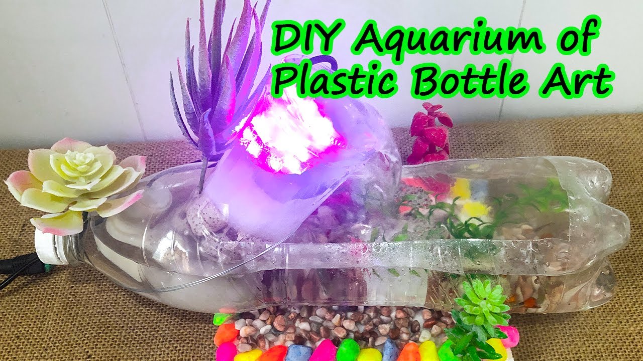 Bottle aquarium & filter for mini fish tank DIY aquarium of plastic