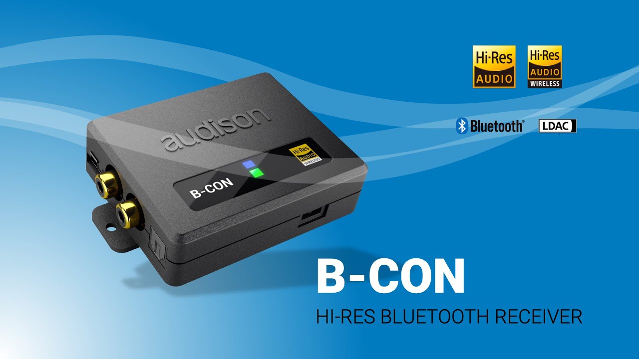 Audison B-CON - Mobile Hi-Res Bluetooth receiver - YouTube