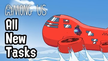 Airship Map All New Tasks in Among us | How to complete them