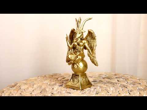 Ebros Sabbatic Goat Idol Baphomet Resin Statue The Horned God Goat of  Mendes