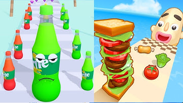 Sandwich Runner vs Juice Run - MAX LEVEL Gameplay Walkthrough (Android,iOS) NEW UPDATE