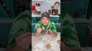 3D snowflakes made from dollar tree wooden snowflakes