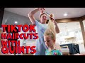 Mom of Quints Attempts Viral TikTok Haircuts!