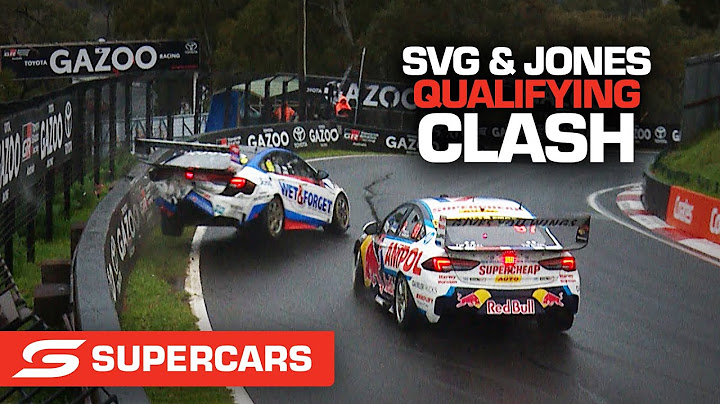 SVG and Jones dramatic CLASH in Qualifying - Repco Bathurst 1000 | Supercars 2022