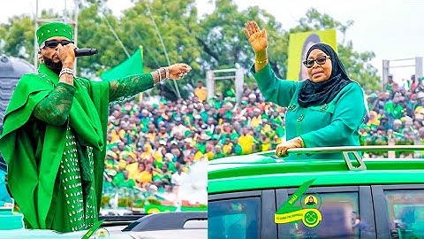 DIAMOND PLATNUMZ KIMLETA MAMA SAMIA KWENYE BIRTHDAY YA CCM