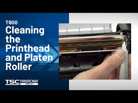 Printronix Auto ID T600 Printer: Cleaning the Printhead and Platen Roller