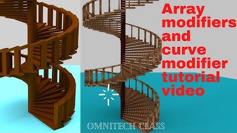 array modifiers and curve modifier tutorial video #omnitech class#