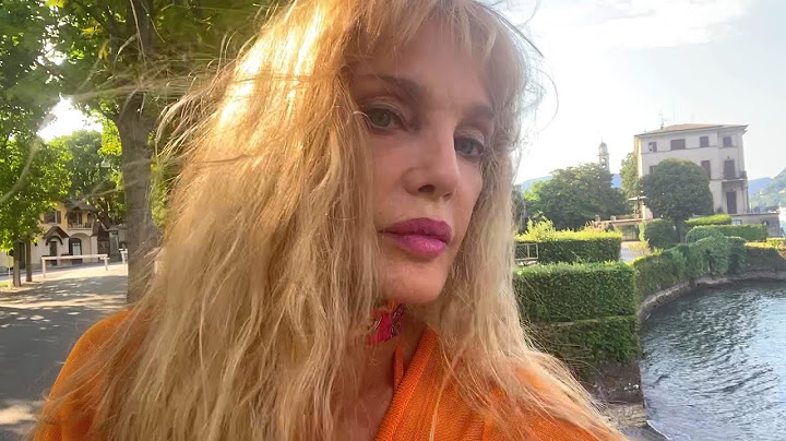 Arielle Dombasle at La Villa d'Este