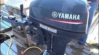 Муж испортил мотор / Yamaha 9.9 / запуск после зимы