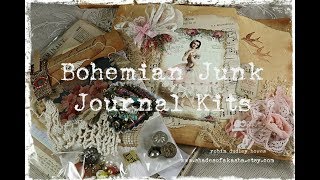 Bohemian Junk Journal Kits