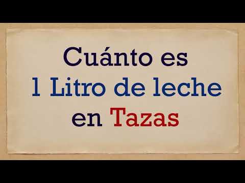 Cuánto es 1 litro de LECHE en TAZAS 🥛 ¿Sabes cuántas tazas equivale a 500 cc de leche? Aprende aquí