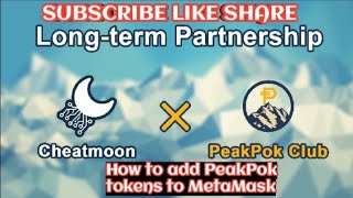 How to add PeakPok tokens to MetaMask || How to Add Polygon to MetaMask Peakpok Club Token screenshot 4