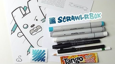 SCRAWLRBOX | Unboxing & ScrawlrChallenge April 2017 | Stranger Worlds // NuriyaART
